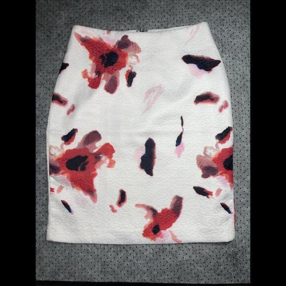 Women's Philosophy Beautifulβ Abstract Floral Business Career Pencil Skirt Sz 2